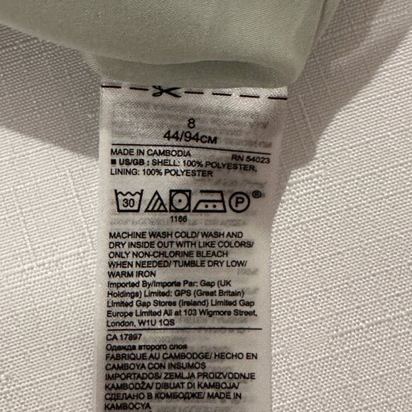 Banana Republic Watercolor Floral Fit & Flare Dress - Sage & Plum - Size 8 - Picture 4 of 6